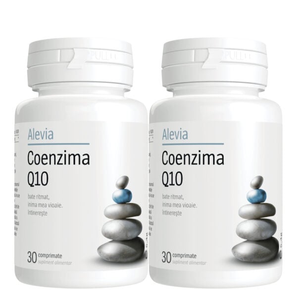 Coenzima Q10 10mg Pachet, 30 + 30 comprimate, Alevia