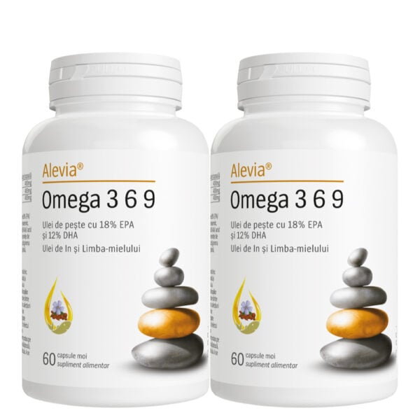 Omega 3 6 9 Pachet, 60 + 60 capsule, Alevia