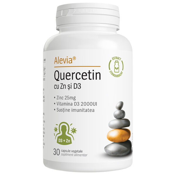 Quercetin cu Zn si D3, 30 capsule, Alevia