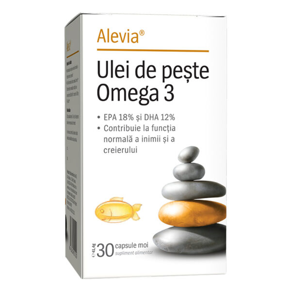 Ulei de pește Omega 3 1000mg, 30 capsule, Alevia