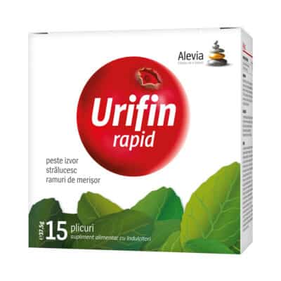 Urifin Rapid 15 plicuri solubile, Alevia