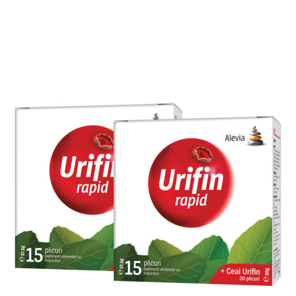 Urifin Rapid plus Ceai Urifin x 2 cutii, Alevia