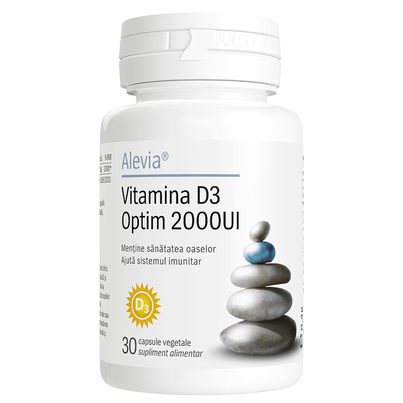 Vitamina D3 Optim 2000UI, 30 capsule, Alevia