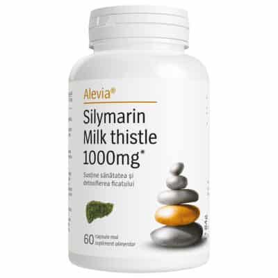 Silymarin Milk Thistle 1000mg*, 60 capsule, Alevia Silymarin Milk Thistle 1000mg*, 60 capsule, Alevia