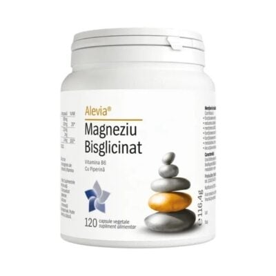 Magneziu Bisglicinat, 120 capsule, Alevia Magneziu Bisglicinat, 120 capsule, Alevia