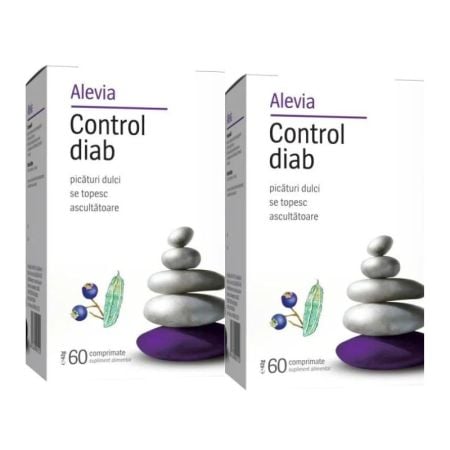 6423602003684 Pachet Control Diab, 60 + 60 comprimate, Alevia