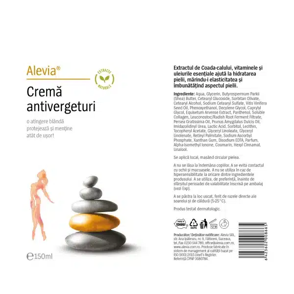 Cremă Antivergeturi, 150 ml, Alevia