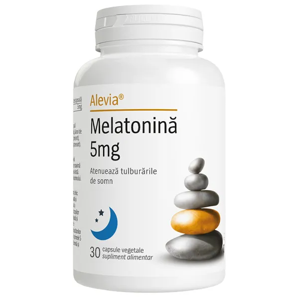 6423602018022 Melatonină 5 mg, 30 capsule, Alevia