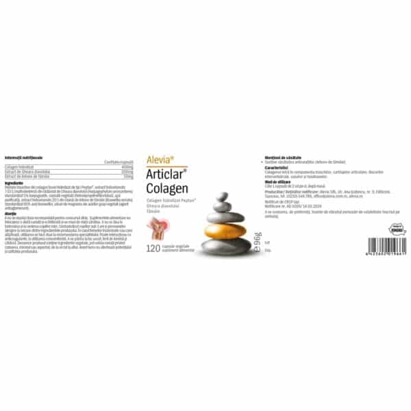 Articlar Colagen, 120 capsule, Alevia