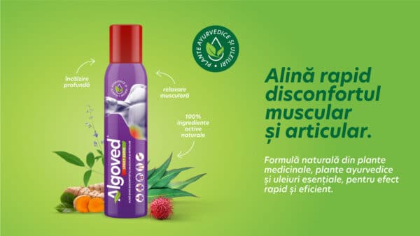 ALGOVED Spray Rapid Alinare Disconfort Muscular și Articular, 100g