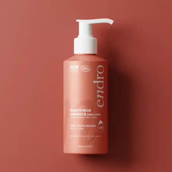 Pastă de dinți pentru copii, aromă de fructe de pădure roșii ENDRO, 175g