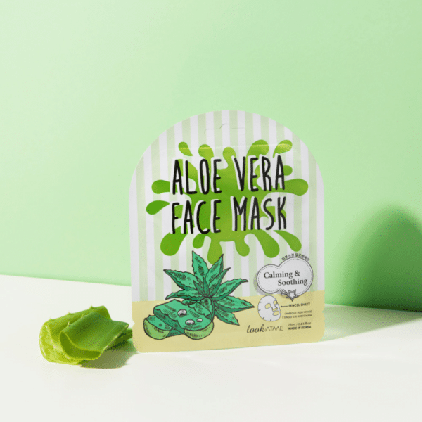 Mască tip șervețel pentru calmare cu aloe vera, 25ml, Look At Me – imagine 2