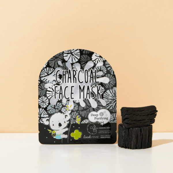 Mască tip șervețel pentru curățare în profunzime cu cărbune negru, 25ml, Look At Me – imagine 2