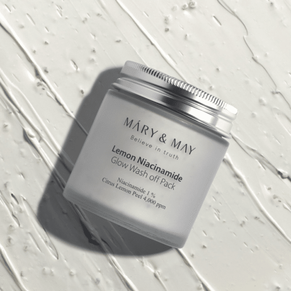 Mască tip wash-off cu extract de lămâie și niacinamide, 125g, Mary and May – imagine 2
