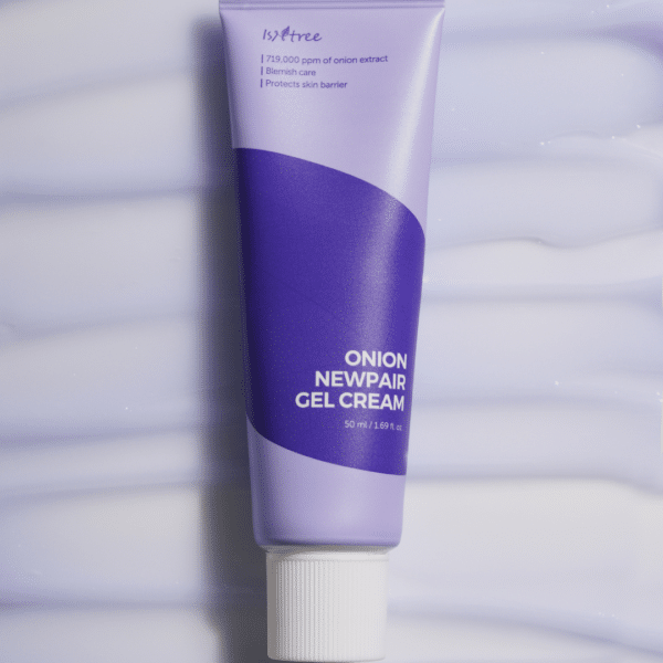 Onion newpair line - Cremă tip gel cu extract de ceapă pentru tenul problematic, 50ml, Isntree – imagine 2