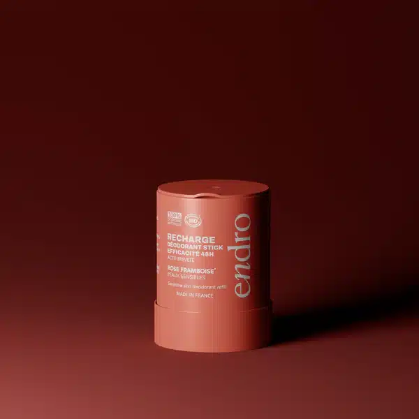 3760341009786-5 Reîncărcare Deodorant Stick – Parfum Trandafir & Zmeură ENDRO, 50g