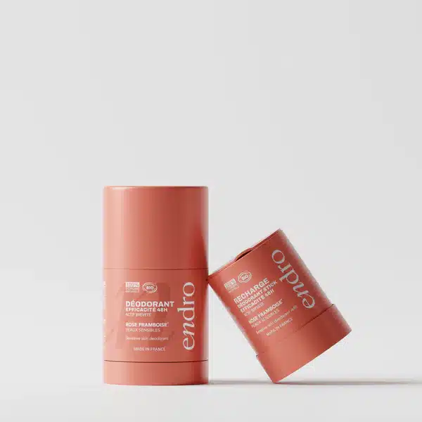3760341009786-6 Reîncărcare Deodorant Stick – Parfum Trandafir & Zmeură ENDRO, 50g