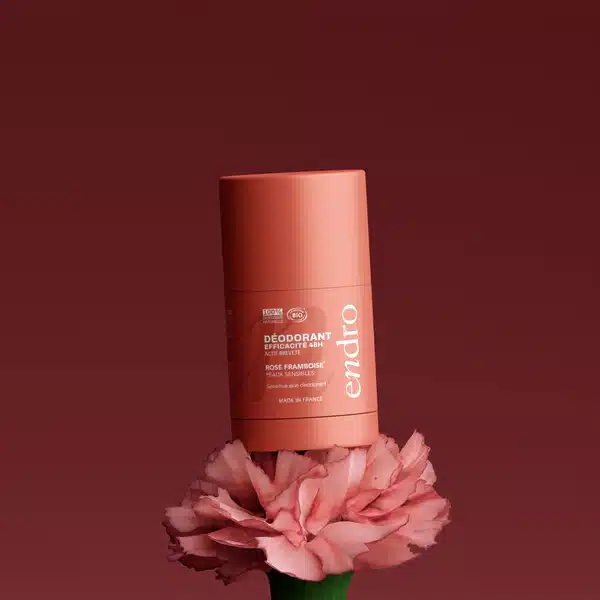 Deodorant Stick Reîncărcabil 48H - Parfum Trandafir și Zmeură ENDRO, 50g