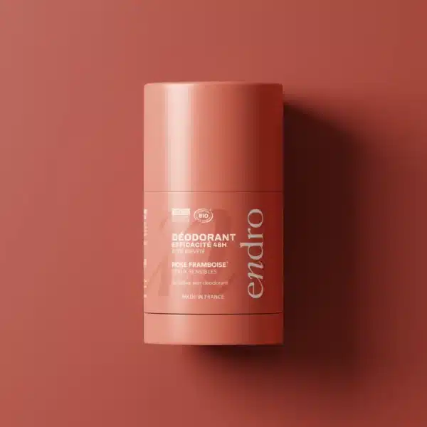 Deodorant Stick Reîncărcabil 48H - Parfum Trandafir și Zmeură ENDRO, 50g