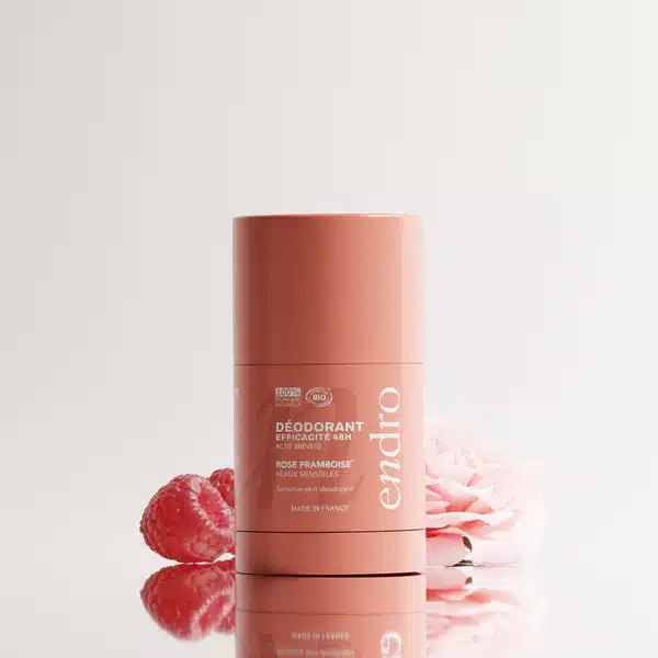 3760341009793-8 Reîncărcare Deodorant Stick – Parfum Trandafir & Zmeură ENDRO, 50g