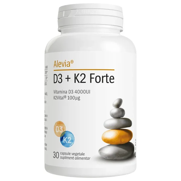 5940571030011 D3 + K2 Forte, 30 capsule, Alevia