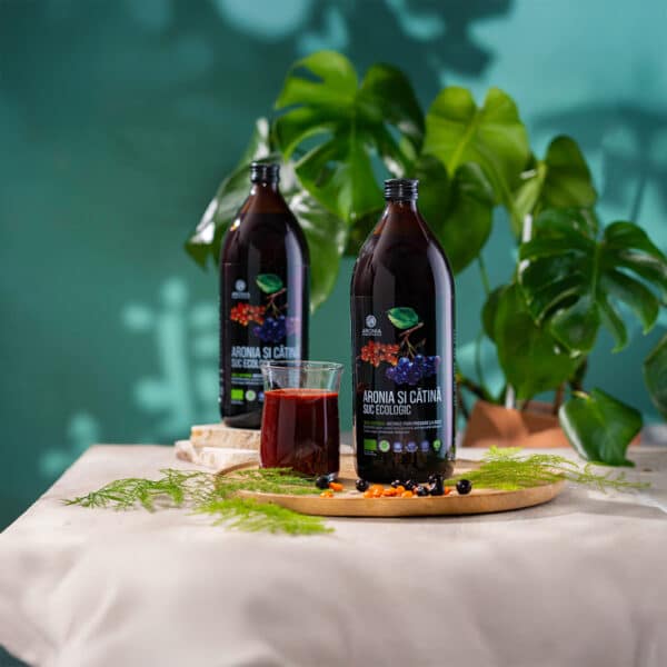 Suc de Aronia și Cătină 100% Natural și Ecologic, 1L, Aronia Charlottenburg