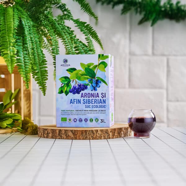 Suc de Aronia și Afin Siberian ECO, 3L, Aronia Charlottenburg