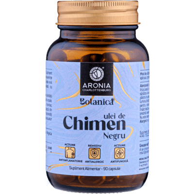 Ulei de Chimen Negru (Negrilica) Premium Vegan, 90 capsule, Aronia Charlottenburg