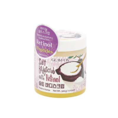 8809109680753 Scrub corporal pe bază de sare cu retinol, 500g, Glamfox