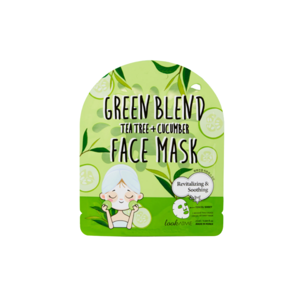 Masca tip servetel revitalizanta si calmanta cu ceai verde si castravete Masca tip servetel revitalizanta si calmanta cu ceai verde si castravete