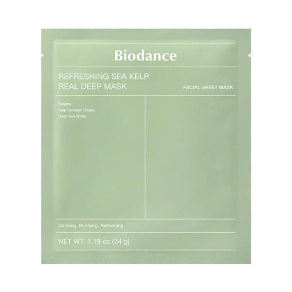 8809891184569 Mască pentru calmare intensă cu alge marine, 34g, Biodance