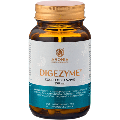 DigeZyme® - complex cu 5 enzime digestive, 60 capsule, Aronia Charlottenburg