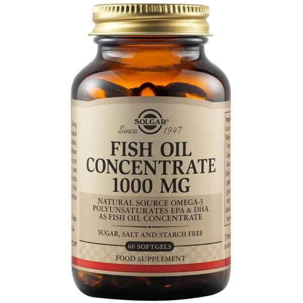 Fish Oil Concentrate 1000mg, 60 capsule moi, Solgar