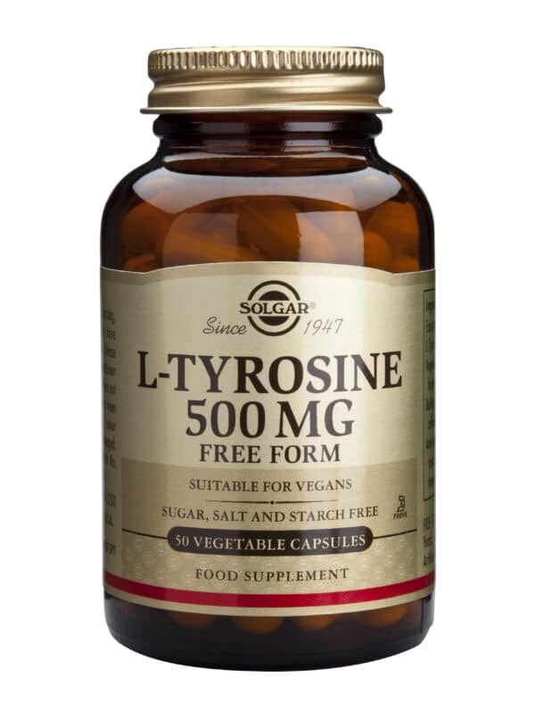 L-Tyrosine 500mg, 50 cps, Solgar