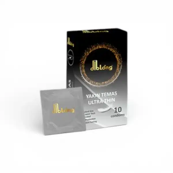414GLB Prezervative ultra subțiri DIBLONG Ultra Thin, lubrifiate, din latex, 52 ± 2 mm, 10 buc