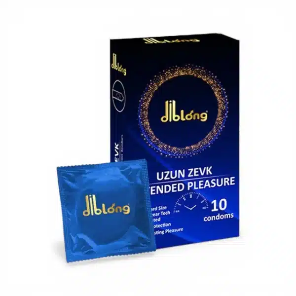 418GLB Prezervative DIBLONG Extended Pleasure, pot susține întârzierea ejaculării, lubrifiate, din latex, 52 +/- 2mm, 10 buc