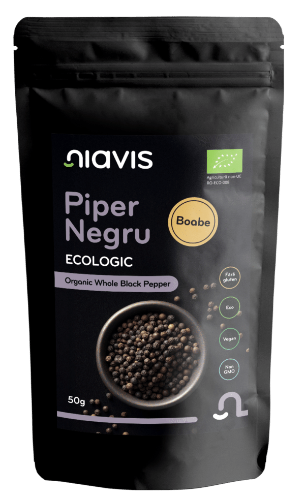 5940958000040 Piper Negru Boabe Ecologic/Bio, 50g, Niavis
