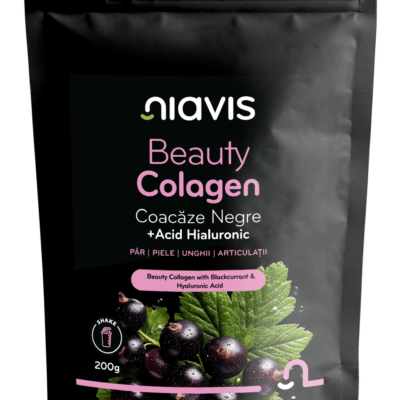 Beauty Colagen cu Coacăze Negre și Acid Hialuronic, 200g, Niavis