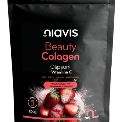 Beauty Colagen cu Căpșuni și Vitamina C, 200g, Niavis