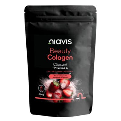 Beauty Colagen cu Căpșuni și Vitamina C, 200g – Niavis