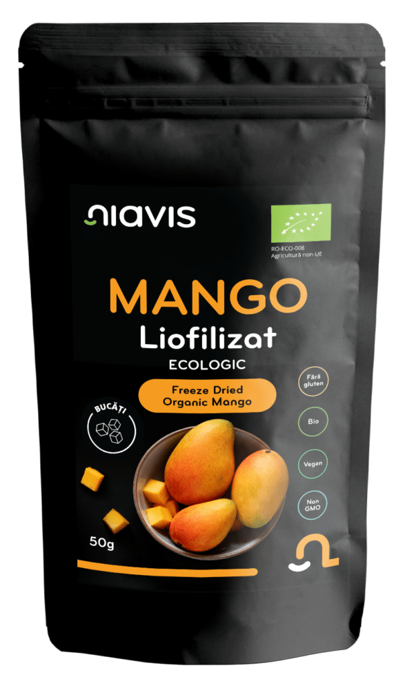 Mango Liofilizat Bucăți Ecologic/BIO, 50g, Niavis