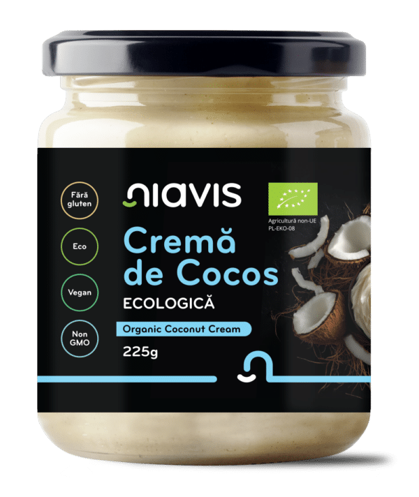 Cremă de Cocos Ecologică, 225g, Niavis