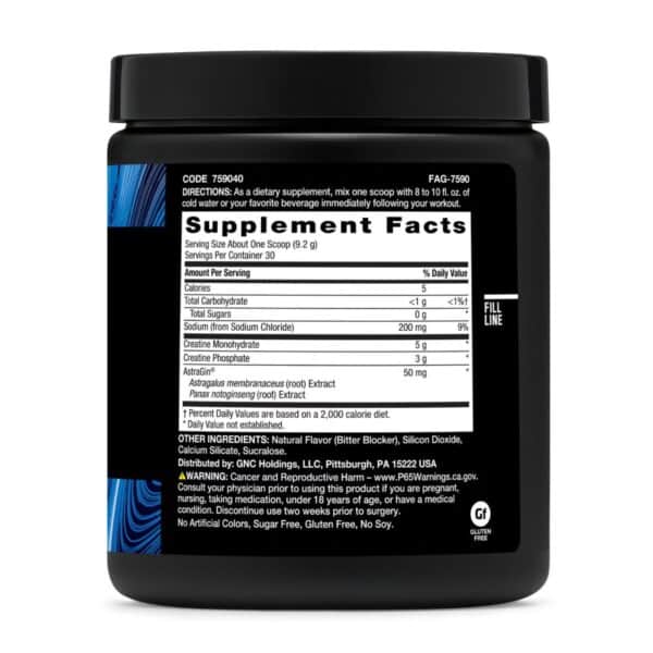 GNC Beyond Raw® Creatine Monophate, Formula inovatoare cu Creatina Monofosfat, fara aroma, 276 g