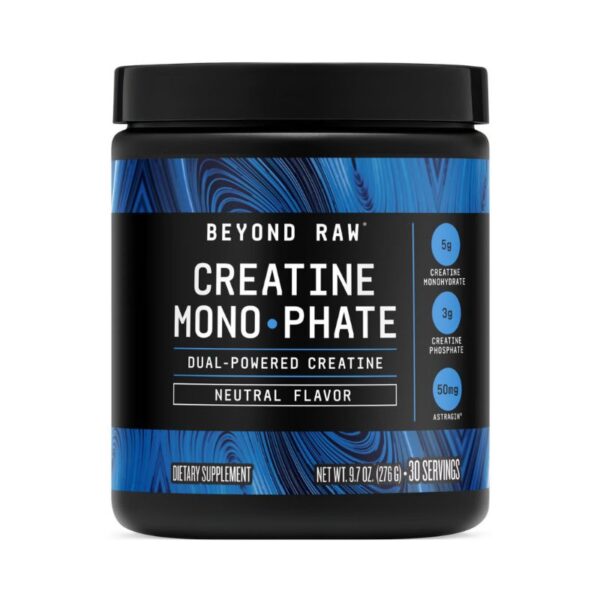 GNC Beyond Raw® Creatine Monophate, Formula inovatoare cu Creatina Monofosfat, fara aroma, 276 g