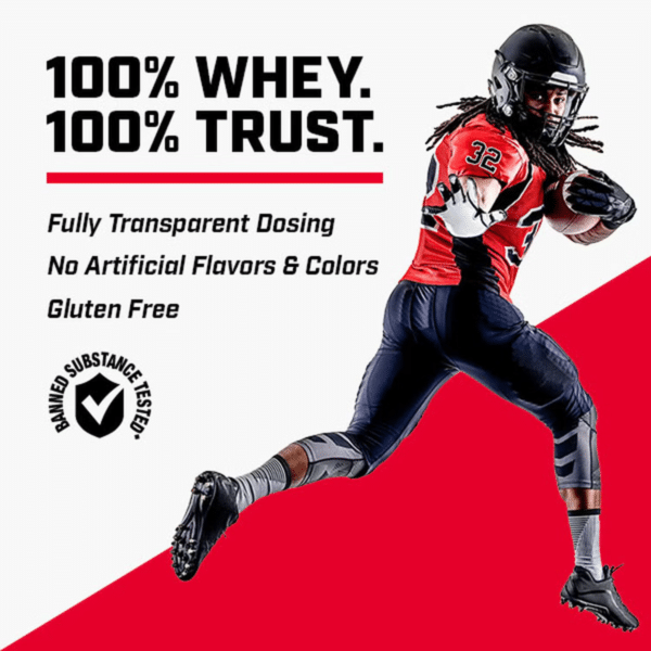 GNC Pro Performance® 100% Whey, proteina din zer fara aroma, testata antidoping, 360g