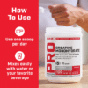 GNC Pro Performance® Creatine Monohydrate, Creatina Monohidrata fara aroma pentru sustinerea musculaturii si a functiei cognitive, 510 g