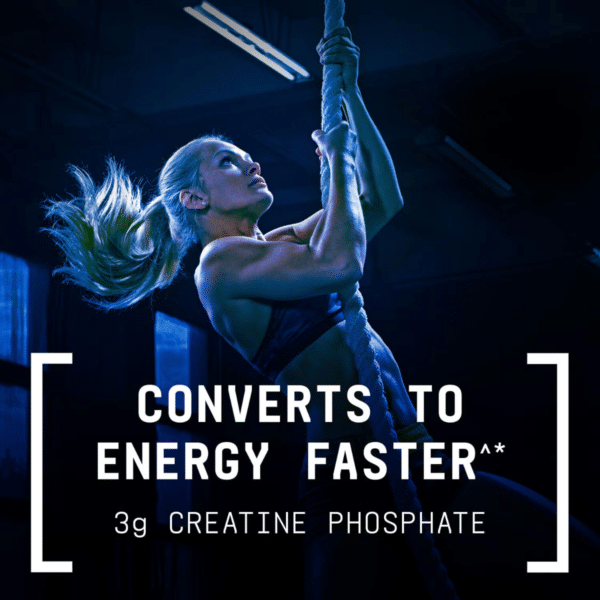 GNC Beyond Raw® Creatine Monophate, Formula inovatoare cu Creatina Monofosfat, cu aroma de zmeura albastra, 282 g