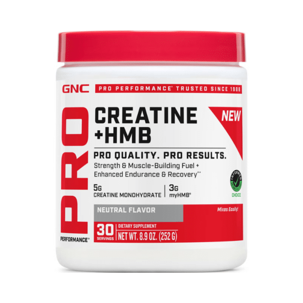 GNC Pro Performance® Creatine Monohydrate, Creatina Monohidrata, formula imbunatatita cu hmb, pentru sustinerea musculaturii si a functiei cognitive, fara aroma, 252 g