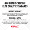 GNC AMP Creabolic™, Formula premium de creatina monohidrata, hmb, peptistrong pentru forta si masa musculara, fara aroma, 332 g