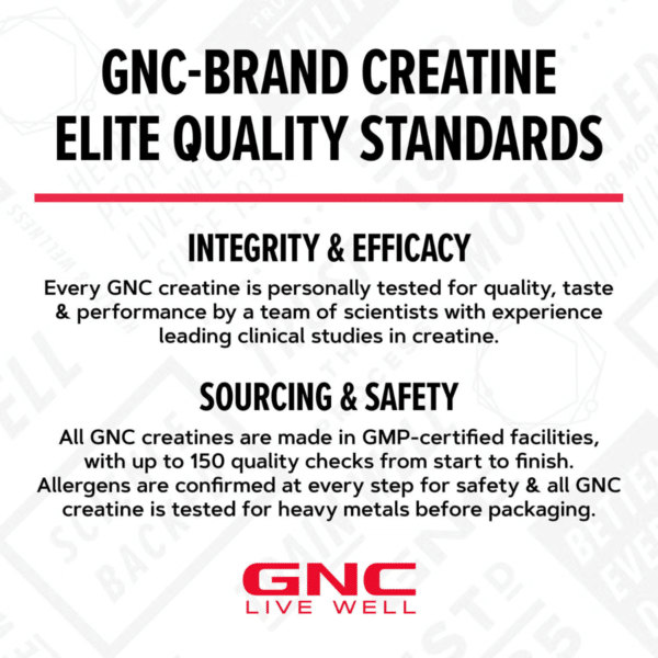 GNC AMP Creabolic™, Formula premium de creatina monohidrata, hmb, peptistrong pentru forta si masa musculara, fara aroma, 332 g